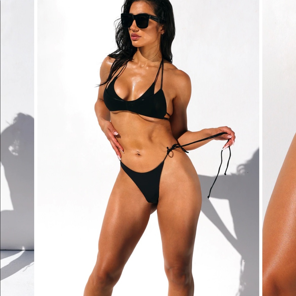 🌸SPRING SALE🌸 Sexy Strappy Thong Black Bikini